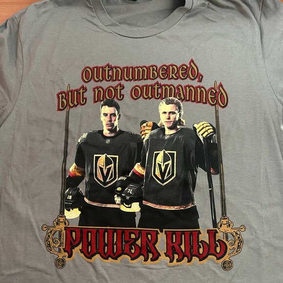 Vegas Golden Knights (VGK) Power Kill - William Karlsson & Reilly Smith T-Shirts - Picture 2 of 2